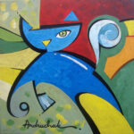 Andruchak - Gato Azul - 20x20cm- asmdf - 2010